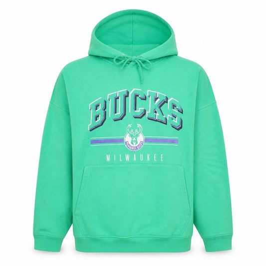 NBA Men’s Green Small Pullover Hoodie Milwaukee Bucks Fleece