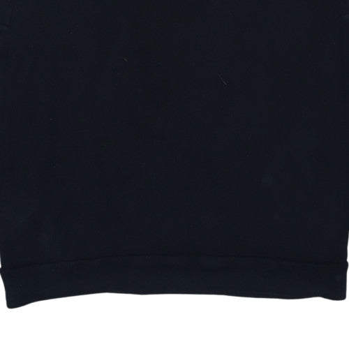 adidas Men's Black M Pullover Fleece Logo Crew Neck Sweatshirt