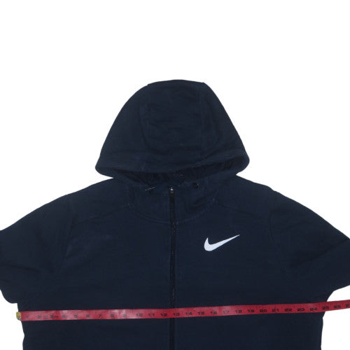 Nike Men’s Black Full Zip Hoodie L Sports Dri-FIT Sweatshirt