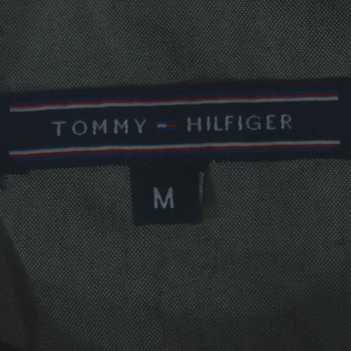 Tommy Hilfiger Men's Green Button-Up Long Sleeve Shirt M Classic Fit