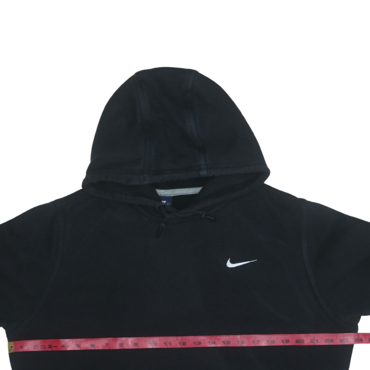 Nike Mens Black Pullover Hoodie L Regular Fit Cotton Fleece