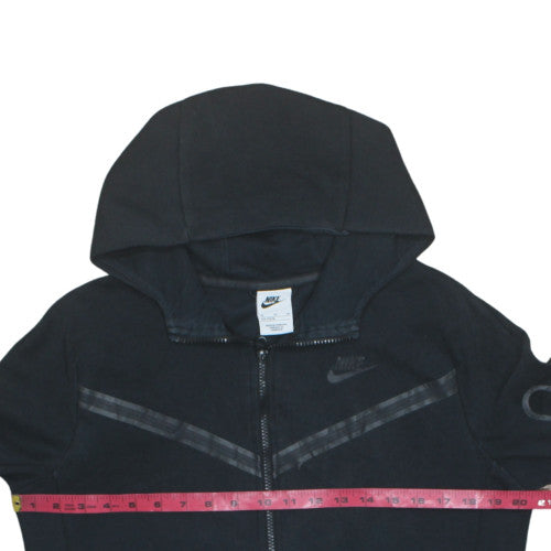 Nike Boys Black Full Zip Hoodie XL 158-170cm Hooded Sweatshirt