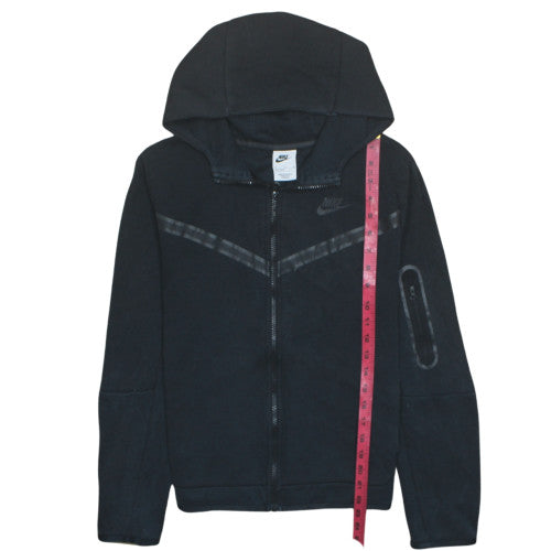 Nike Boys Black Full Zip Hoodie XL 158-170cm Hooded Sweatshirt