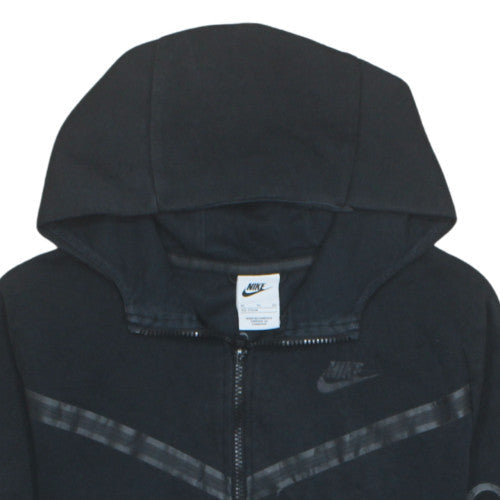 Nike Boys Black Full Zip Hoodie XL 158-170cm Hooded Sweatshirt