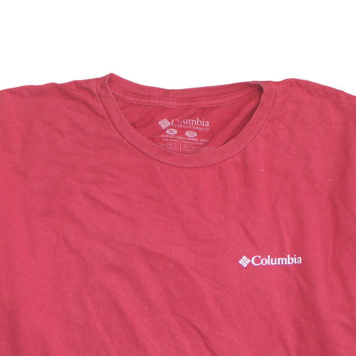 Columbia Men’s Red XL Graphic Dog Print Cotton T-Shirt