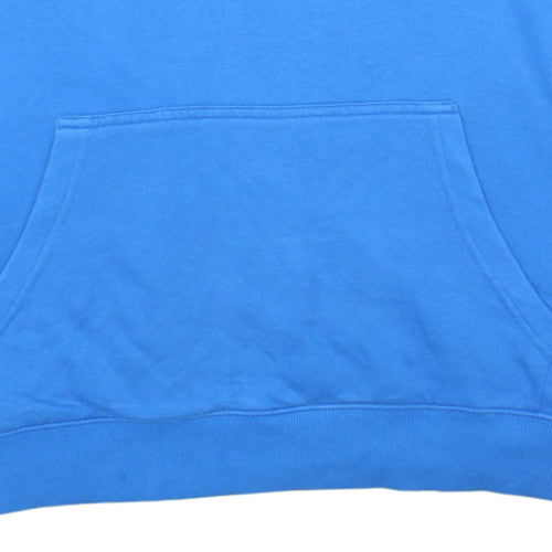 Quiksilver Men's Blue XL Pullover Hoodie with Logo Graphic