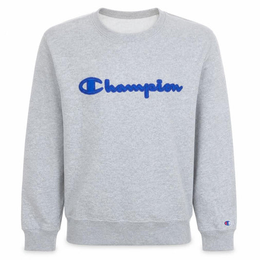 Champion Men's Grey Crew Neck Pullover Sweatshirt M