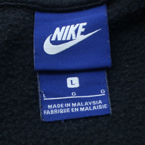 Nike Men's Black Large Full Zip Hoodie 'Just Do It' Sportswear