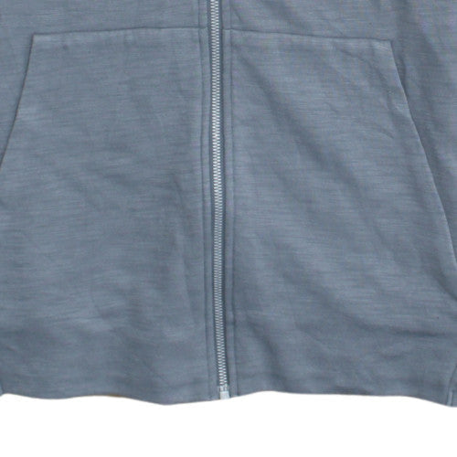 Nike Men's Grey Full Zip Hoodie XL Regular Fit Cotton Blend