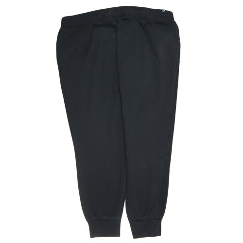 Puma Womens Black Jogger Sweatpants M Sports Logo Cuffed