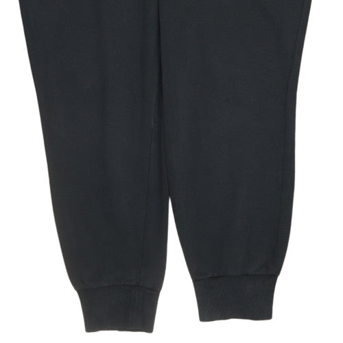 Puma Womens Black Jogger Sweatpants M Sports Logo Cuffed