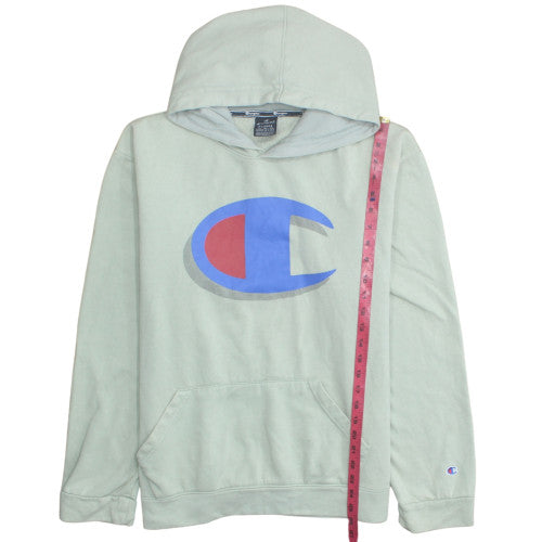 Champion Boys Light Green Pullover Hoodie XL Cotton Blend Logo Print