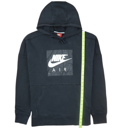 Nike Men's Black Pullover Hoodie M Logo Fleece Sweatshirt