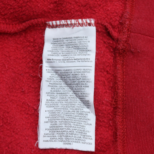 Jordan Men's Red Pullover Hoodie Medium Regular Fit Fleece