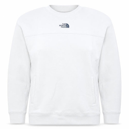 The North Face Womens White Fleece Pullover Sweatshirt M Regular Fit