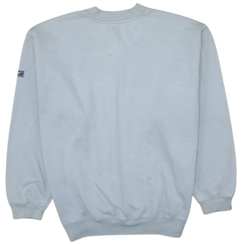Reebok Mens Grey V-Neck Pullover Sweatshirt Size M