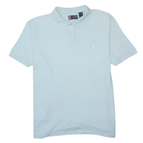 Chaps Men’s Light Blue Classic Fit Cotton Polo Shirt XL