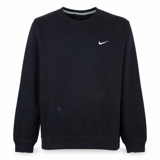 Nike Men's Black Pullover Crew Neck Sweatshirt L Regular Fit