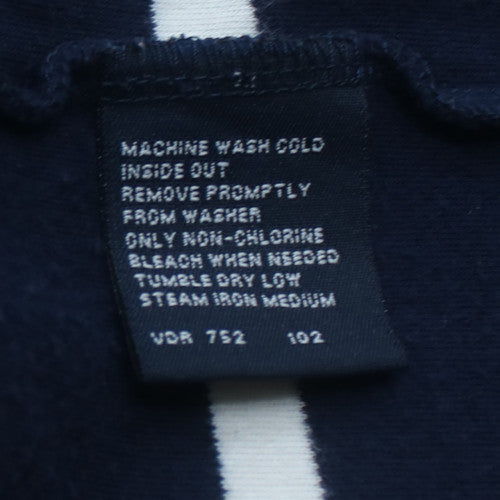 Nautica Men's Blue Striped Cotton Polo Shirt XL Regular Fit