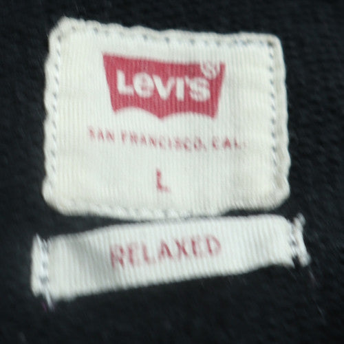 Levi's Men's Black Relaxed Fit Pullover Hoodie Size L