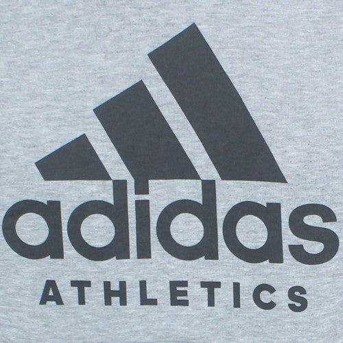 Adidas Mens Grey Hoodie Athletics Pullover Sweatshirt Size M