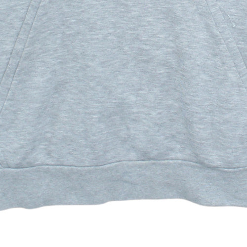 Adidas Mens Grey Hoodie Athletics Pullover Sweatshirt Size M