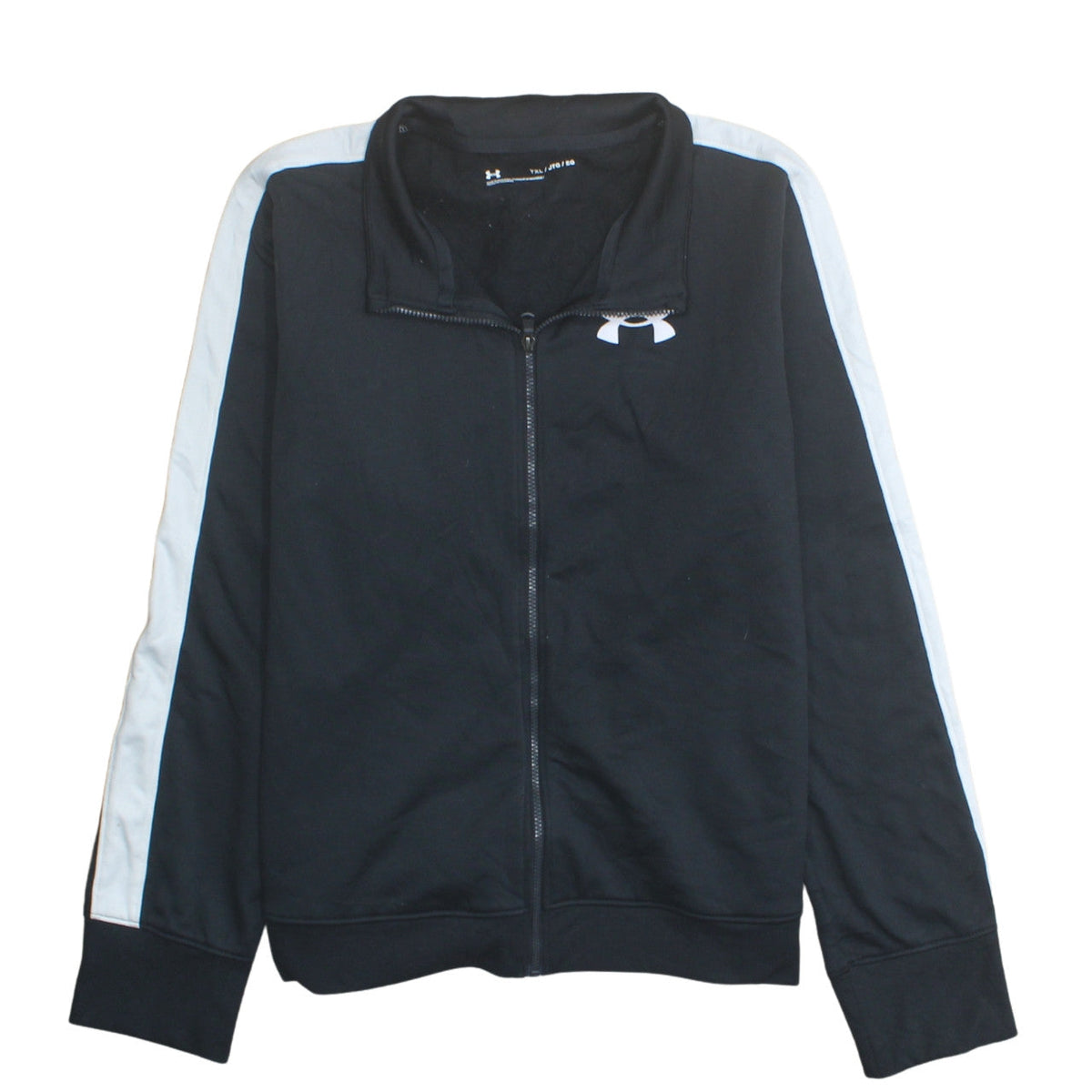 Under Armour Boys Black Full Zip Sweatshirt Size 158 Sports Top