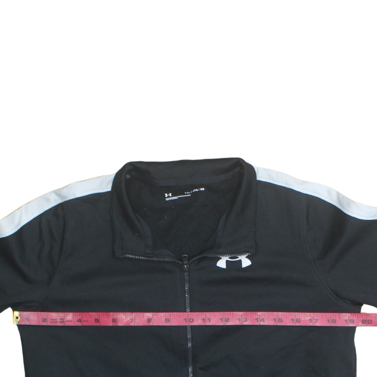 Under Armour Boys Black Full Zip Sweatshirt Size 158 Sports Top