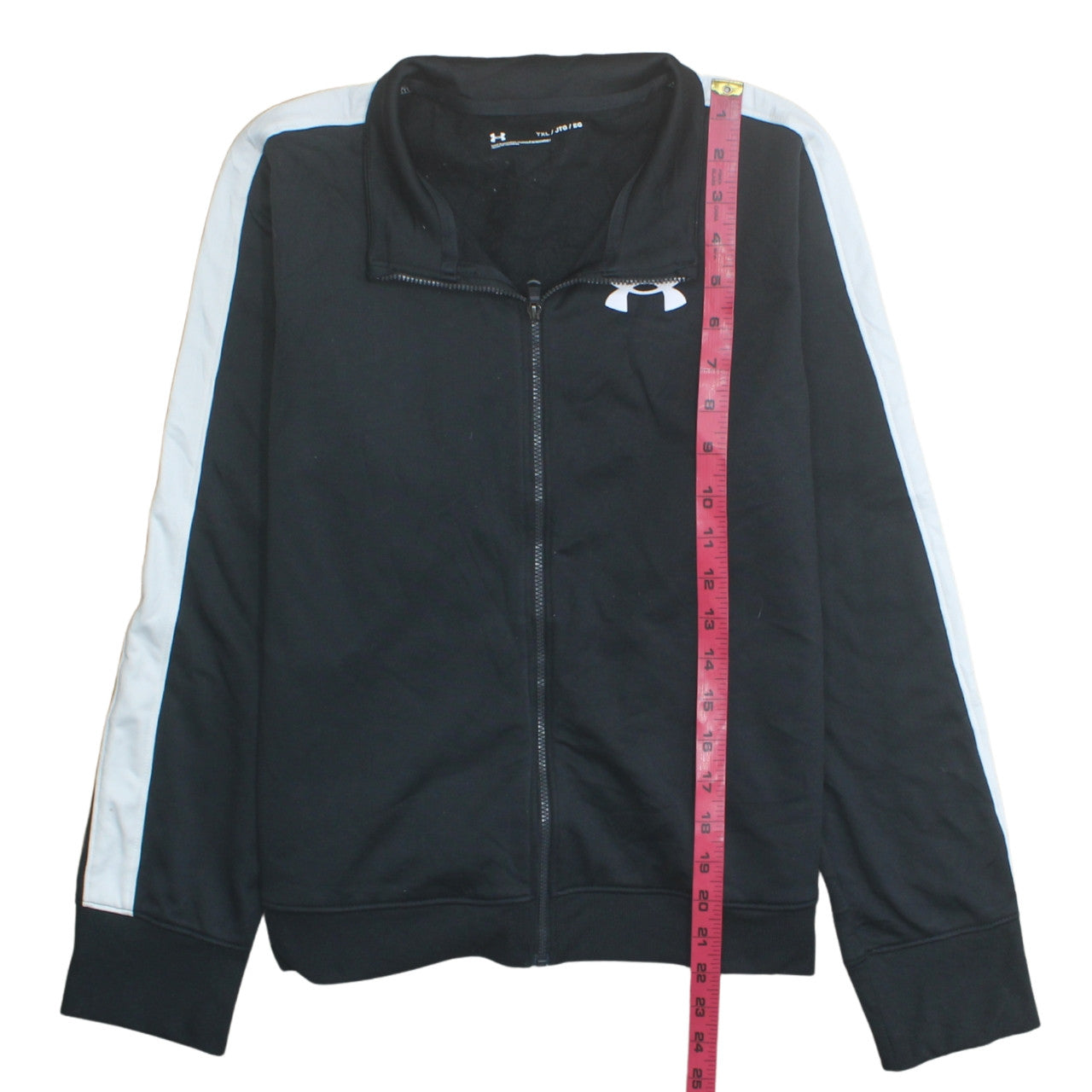 Under Armour Boys Black Full Zip Sweatshirt Size 158 Sports Top