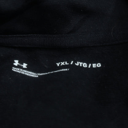 Additional view of Under Armour boys’ black full zip sweatshirt, size 158, sports top