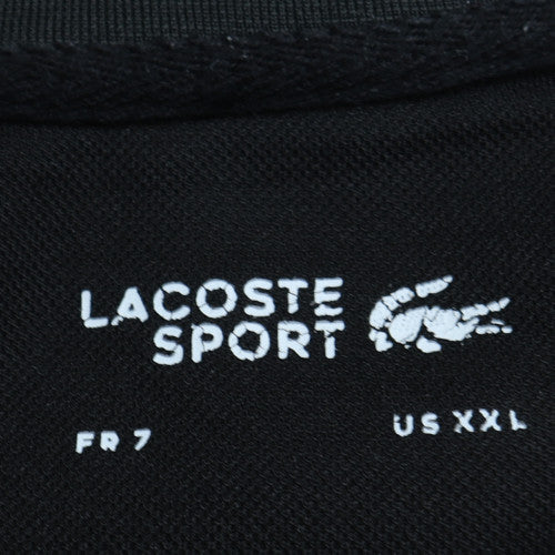 Lacoste Men's Black White 2XL Crew Neck Pullover Sweatshirt