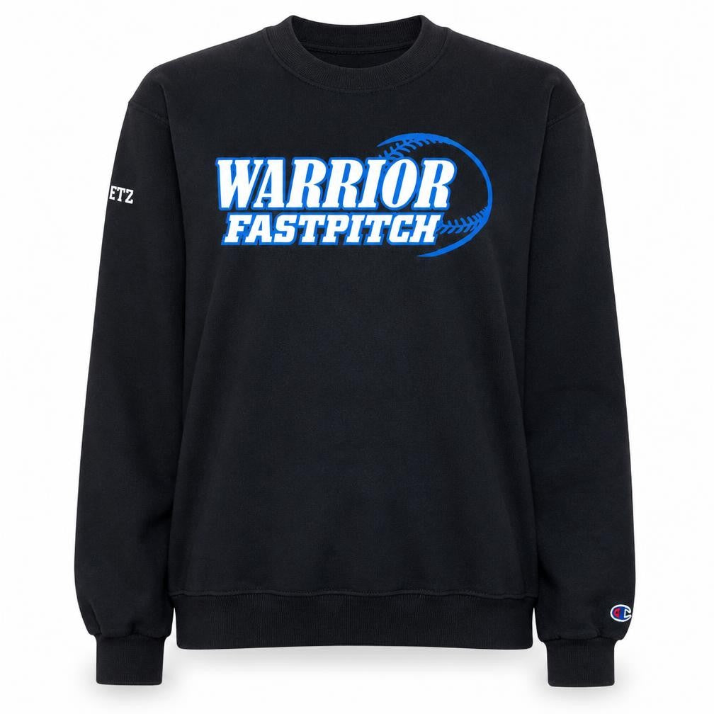 Champion Women's Black Warrior Fastpitch Sweatshirt Size S