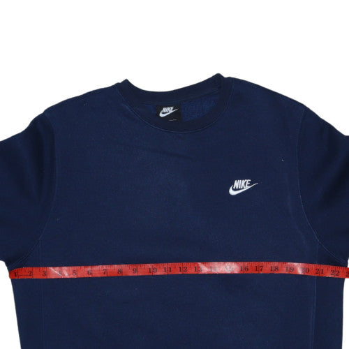 Nike Men's Blue Crew Neck Pullover Sweatshirt M Regular Fit
