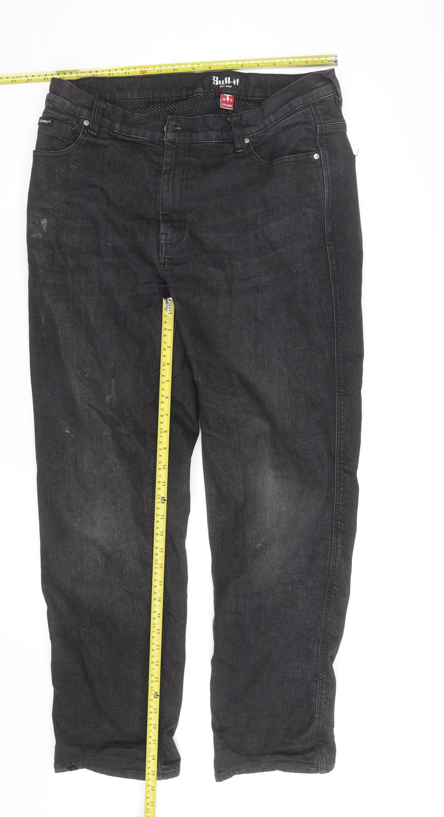 Bull-it Men's Black Straight Leg 36 Regular Denim Jeans