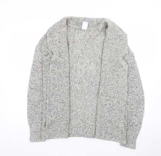Vero Moda Women's Grey Chunky Knit Open Cardigan Size S