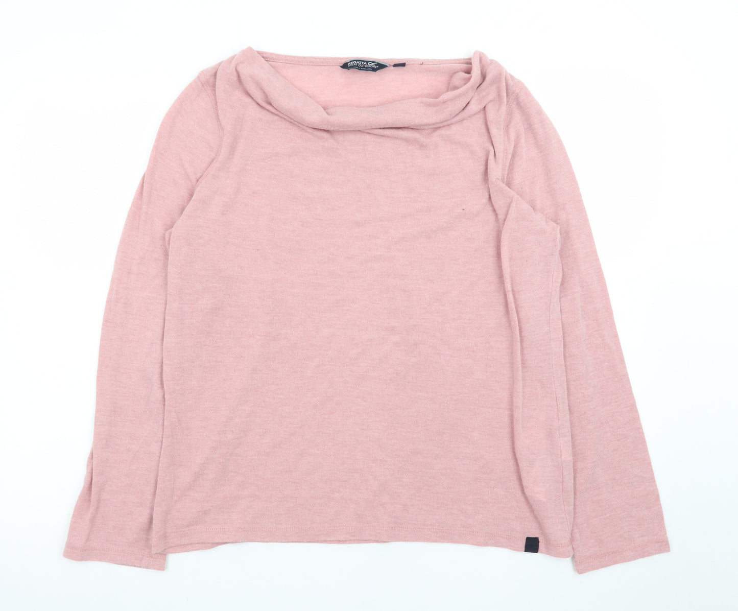 Regatta Women’s Pink Cowl Neck Long Sleeve Pullover Jumper Size 20