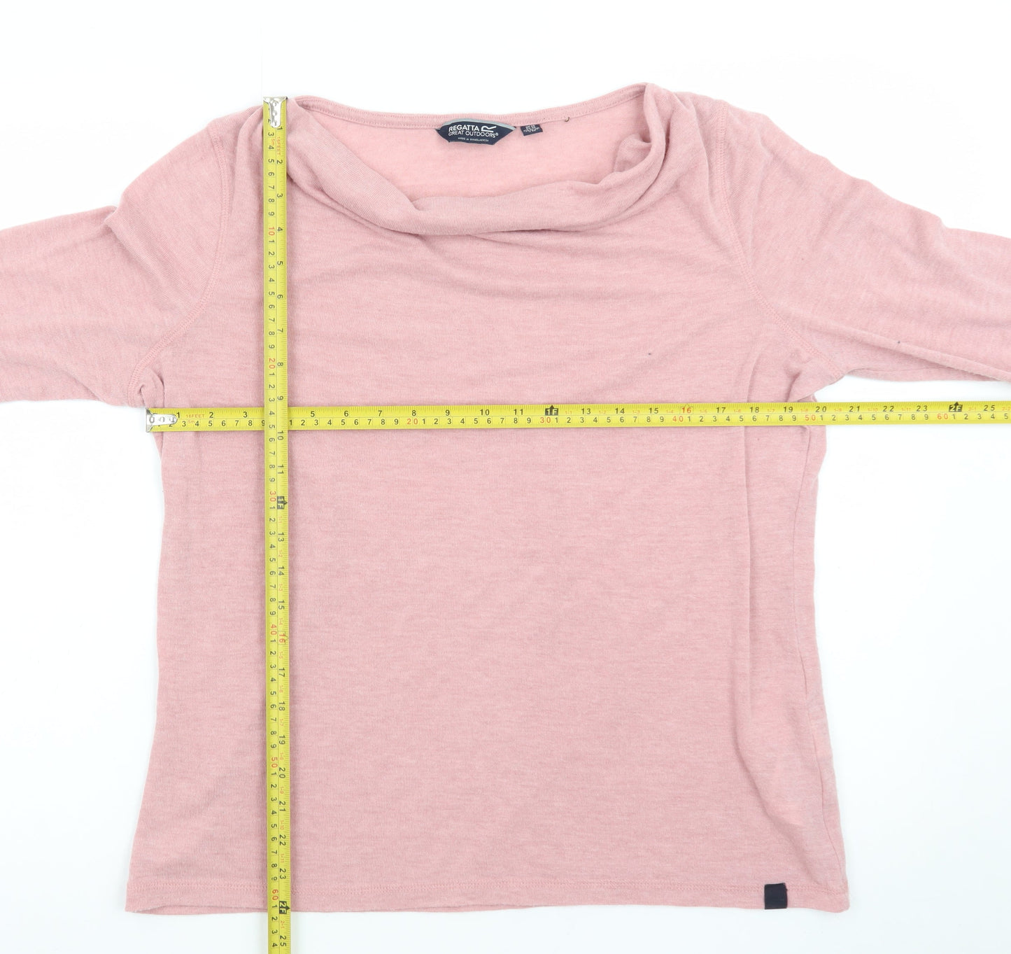 Regatta Women’s Pink Cowl Neck Long Sleeve Pullover Jumper Size 20