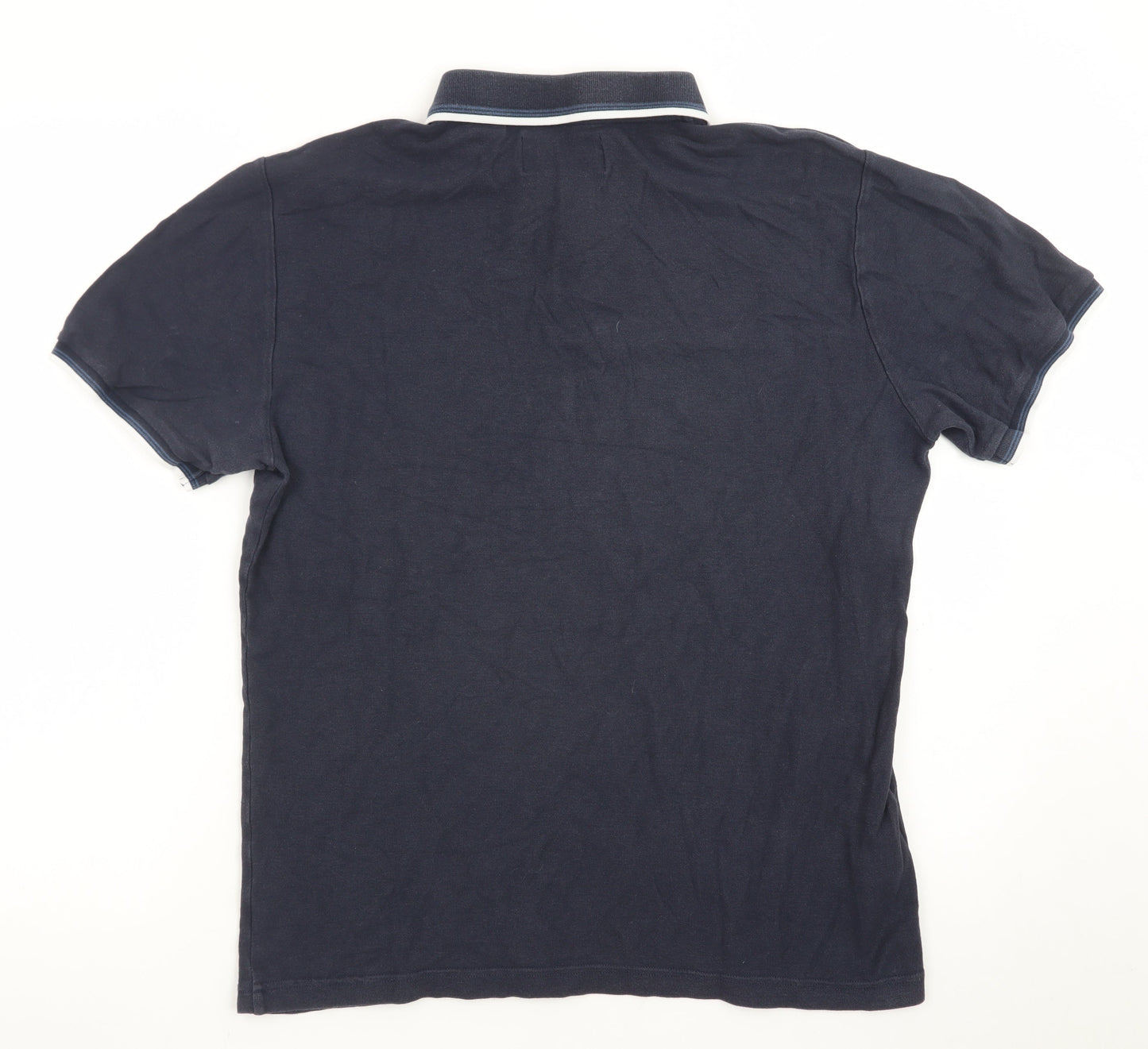Original Penguin by Munsingwear Men's Navy Blue Cotton Polo Shirt M