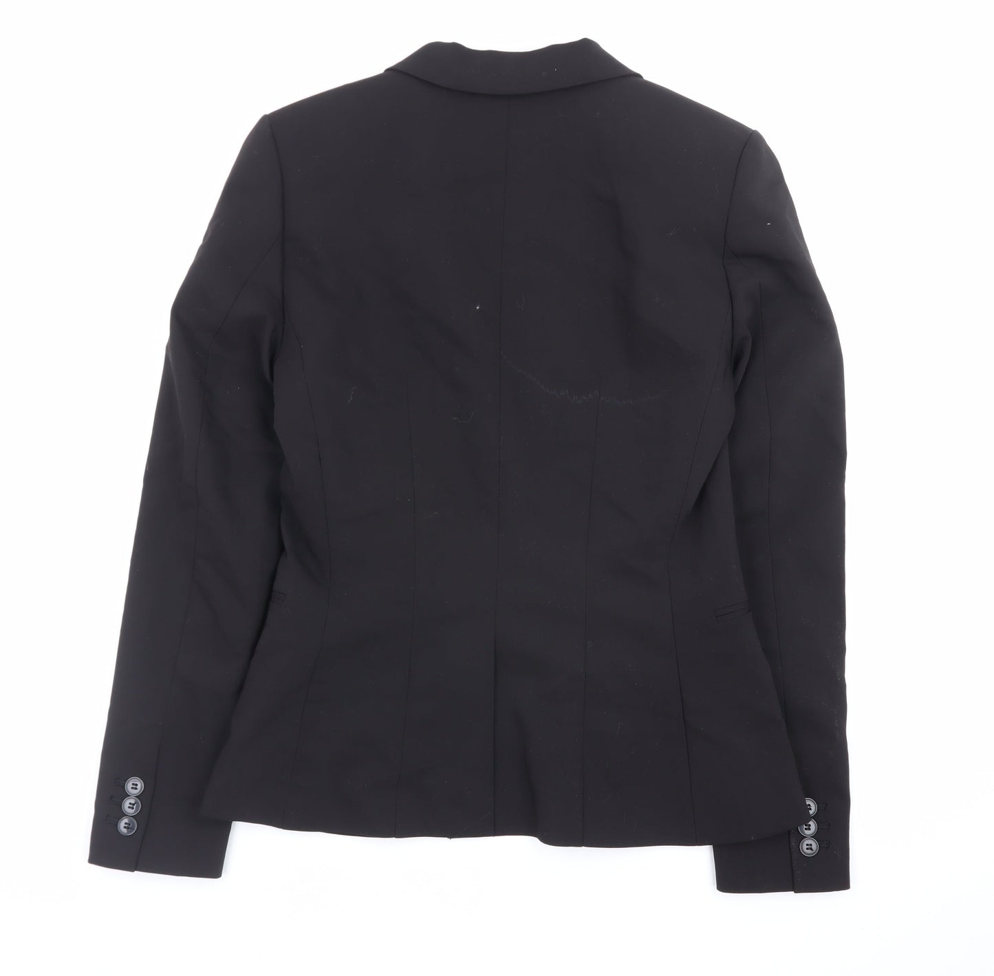 H&M Womens Black Slim Fit Blazer Jacket Size 10 Formal Workwear
