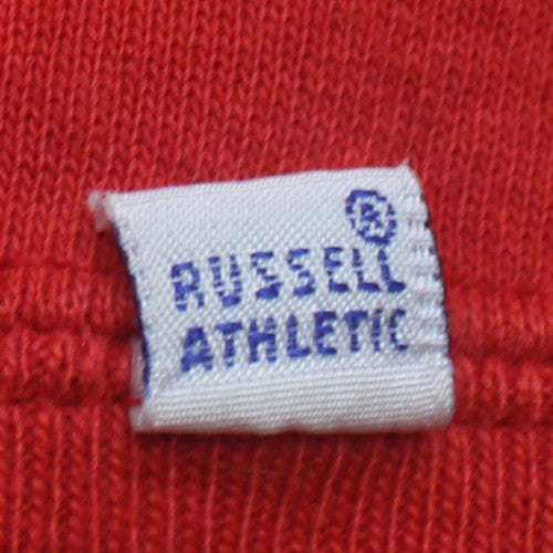 Russell Athletic Men's Red Pullover Classic Fleece Sweatshirt M