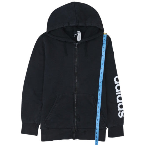 adidas Men's Black Full Zip Hoodie Size M Sports Fleece
