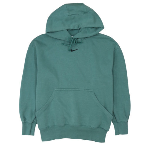 Nike Men’s Green Pullover Hoodie M Regular Fit Fleece Sweatshirt