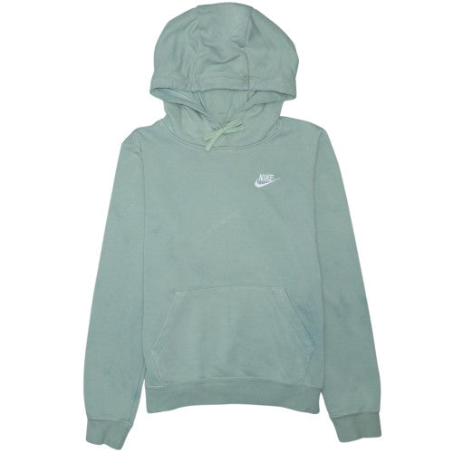 Nike Men's Green Small Pullover Hoodie with Logo