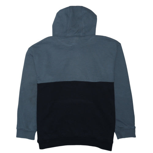 Adidas Mens Grey Black XL Pullover Hoodie Embroidered Logo Sportswear
