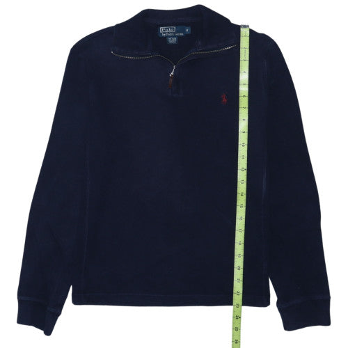 Ralph Lauren Men's Blue 1/4 Zip Cotton Sweatshirt Size S
