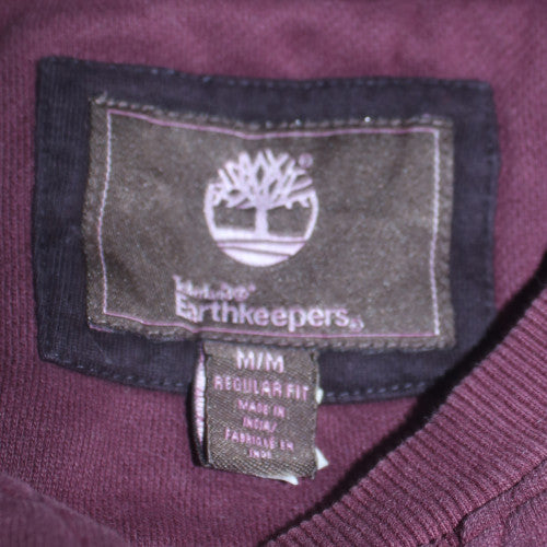 Timberland Men’s Purple Crew Neck Pullover Sweatshirt M Regular Fit