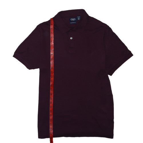 Chaps Men's Brown XL Slim Fit Short Sleeve Polo Shirt