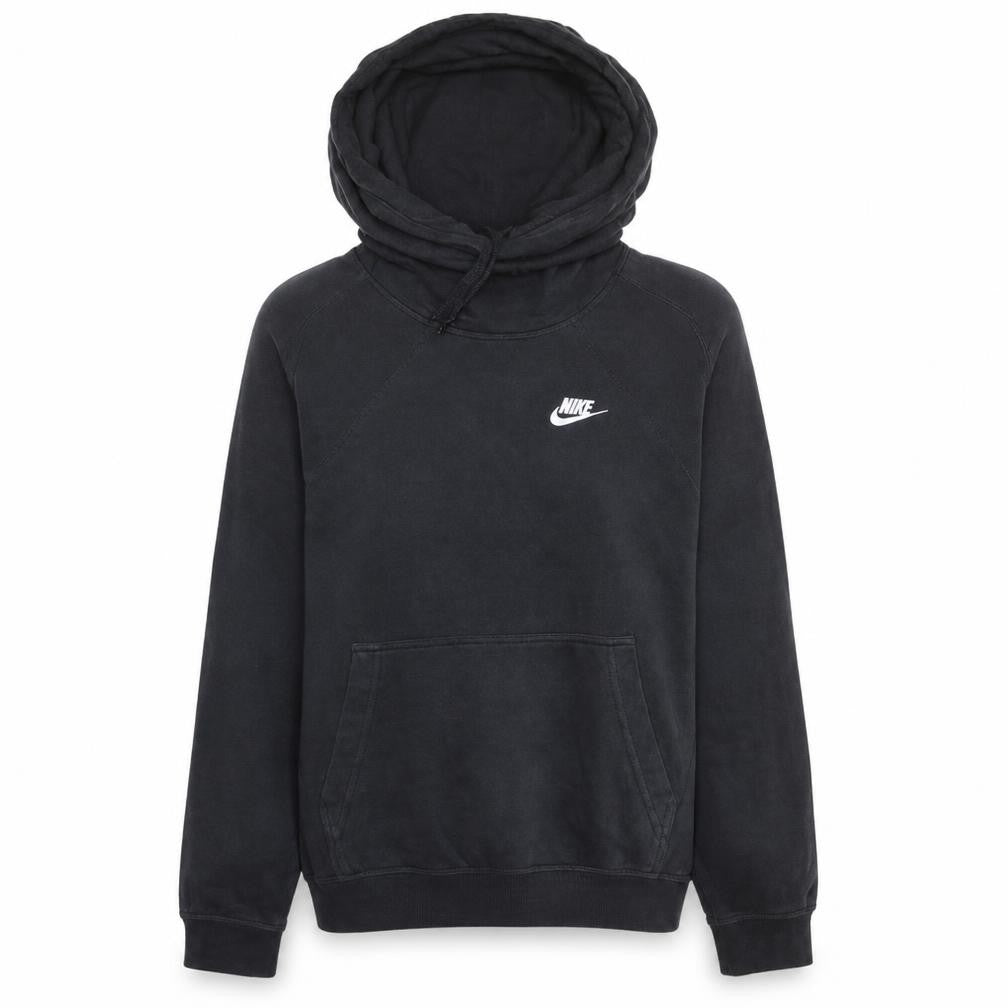 Nike Men's Black Pullover Hoodie M Logo Fleece Sweatshirt