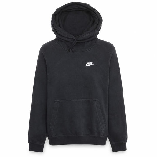 Nike Men's Black Pullover Hoodie M Logo Fleece Sweatshirt