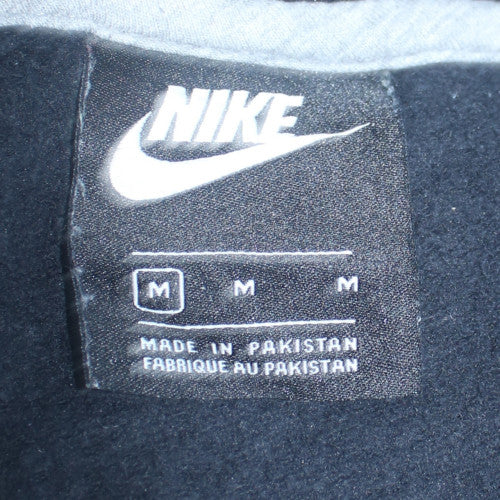Nike Men's Black Pullover Hoodie M Logo Fleece Sweatshirt